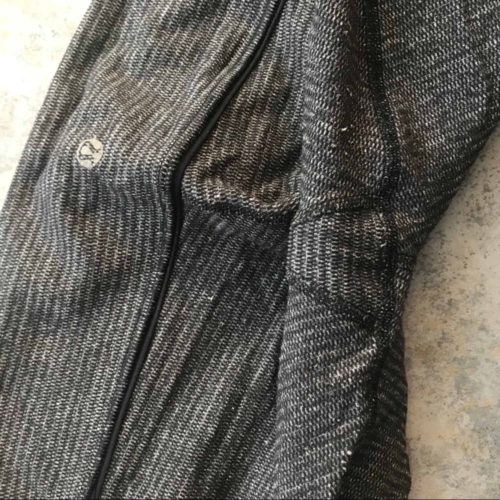 Lululemon Leggings Mid Rise Grey Warm Thermal 2 - Picture 8 of 10